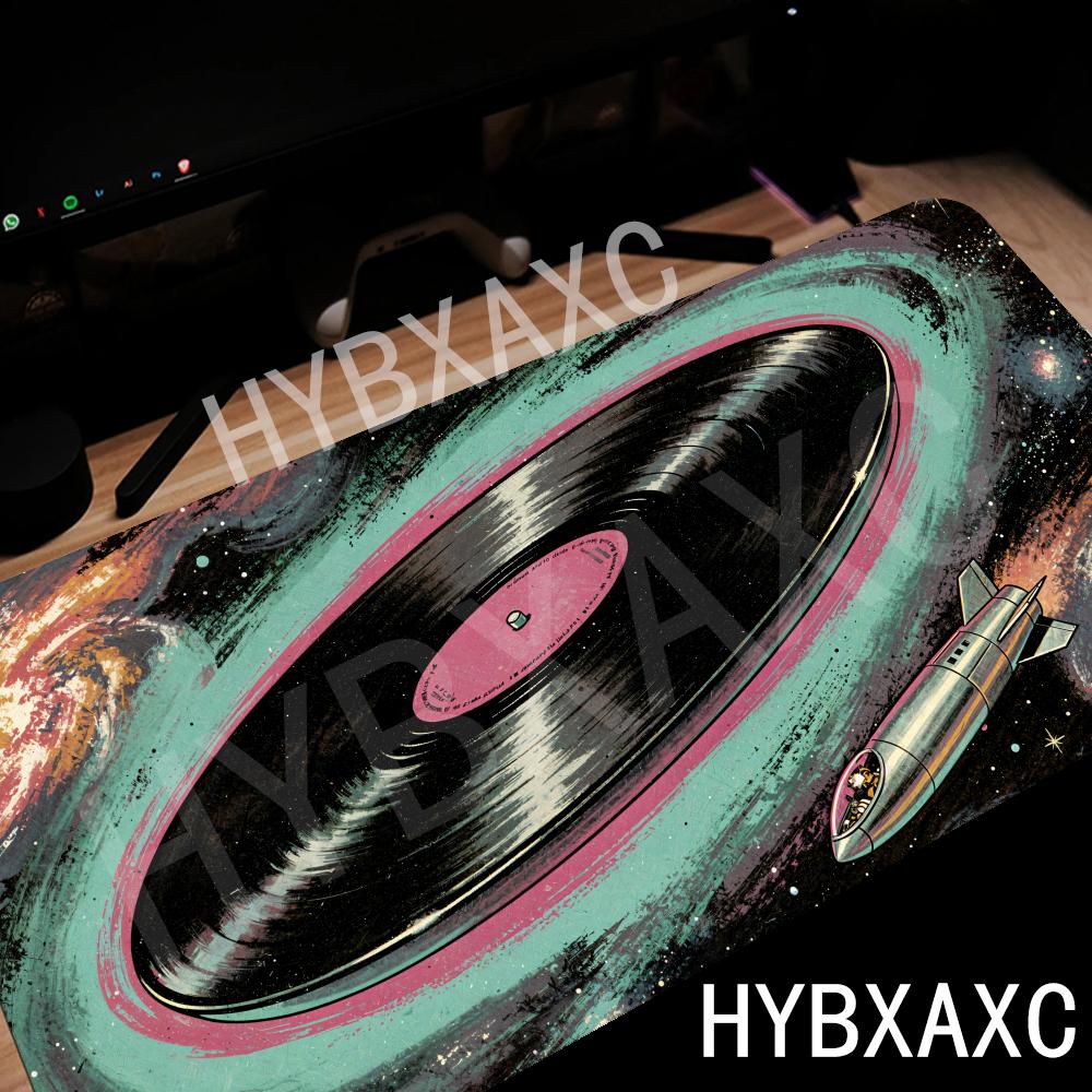 Retro Gaming Keyboard And Mouse - HYBXAXC Retro Vinyl Record Galaxy Space