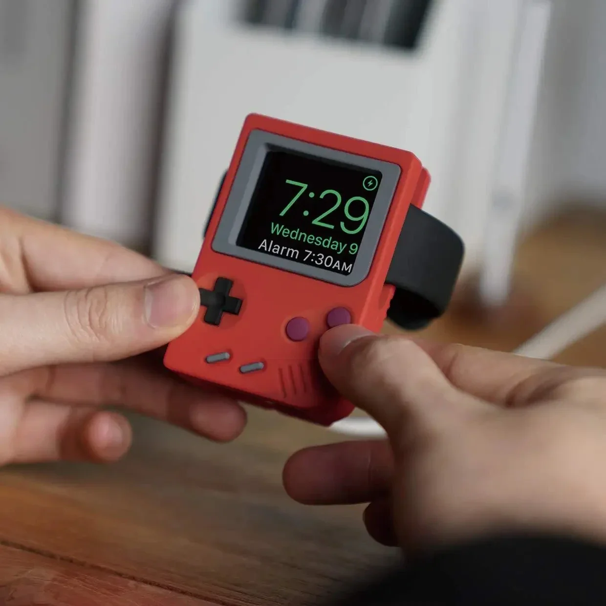 Retro Gaming Desk - Silicone Holder for IWatch Charger Stand