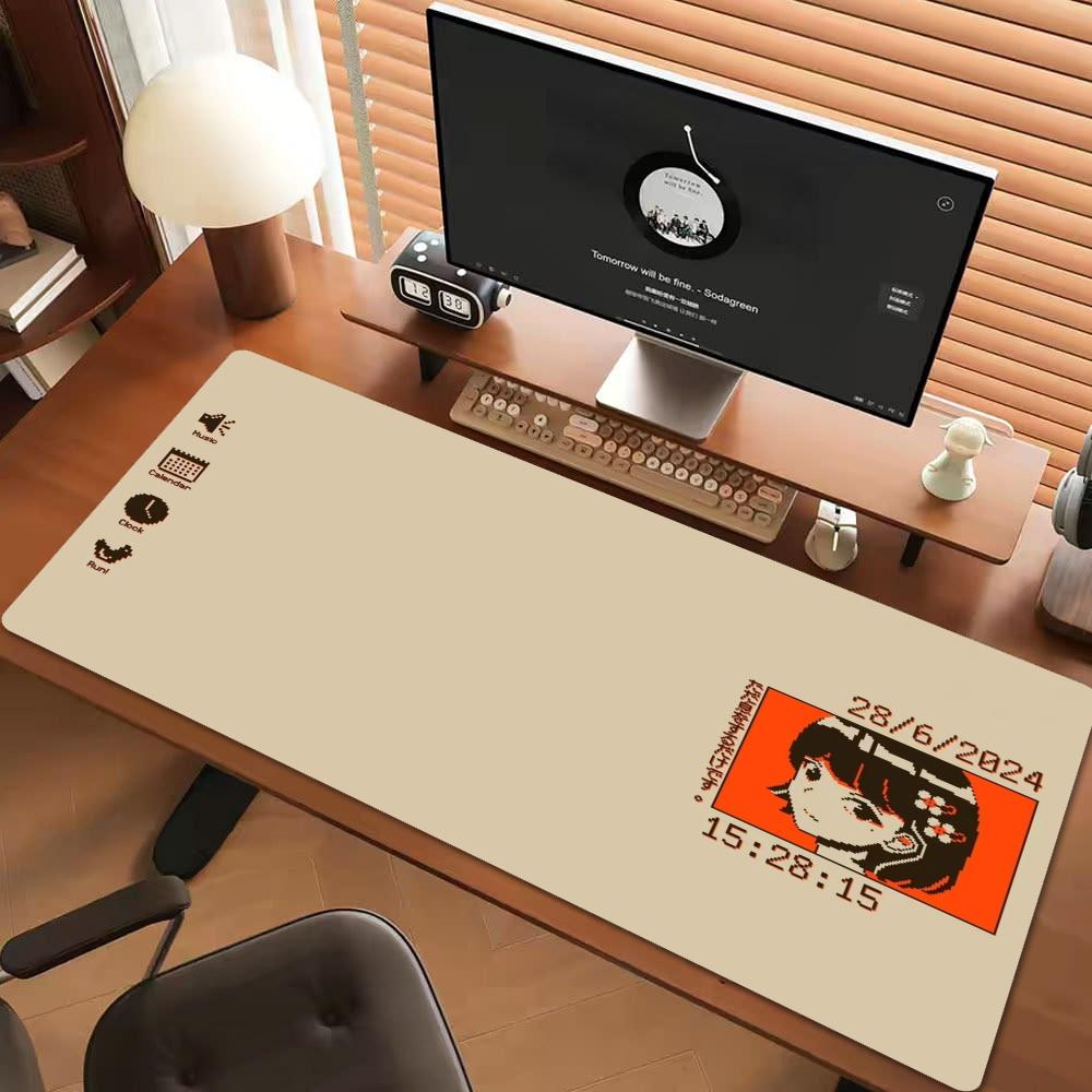 Retro Gaming Keyboard And Mouse - XXL Retro Pixel Art Game Mousepad