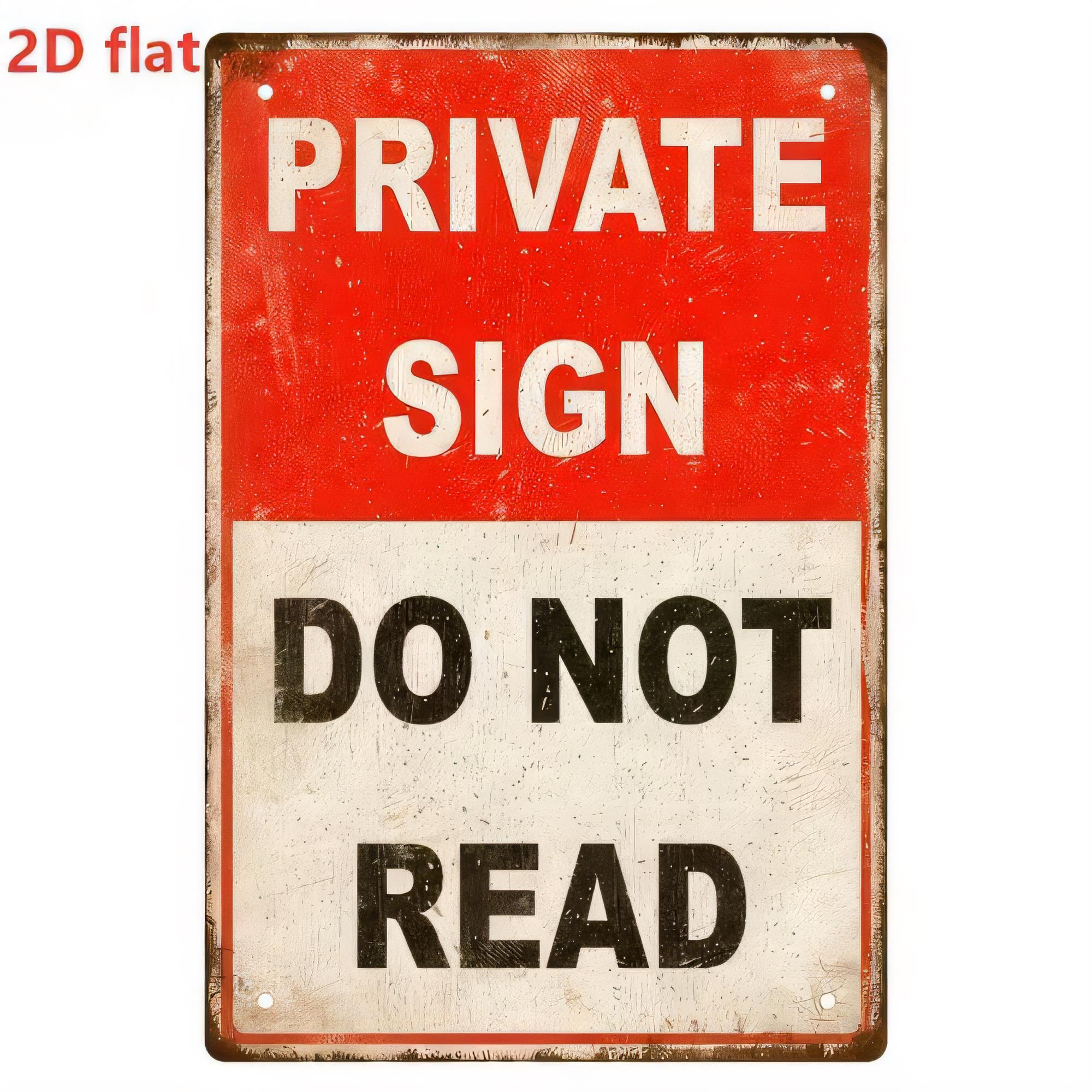 Tin Sign Private Sign Do Not R - Retro Gaming Pictures ulasan dan harga