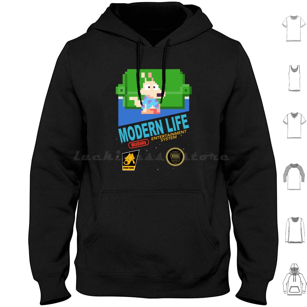 Modern Life Hoodies Long Sleev - Retro Gaming Life ulasan dan harga