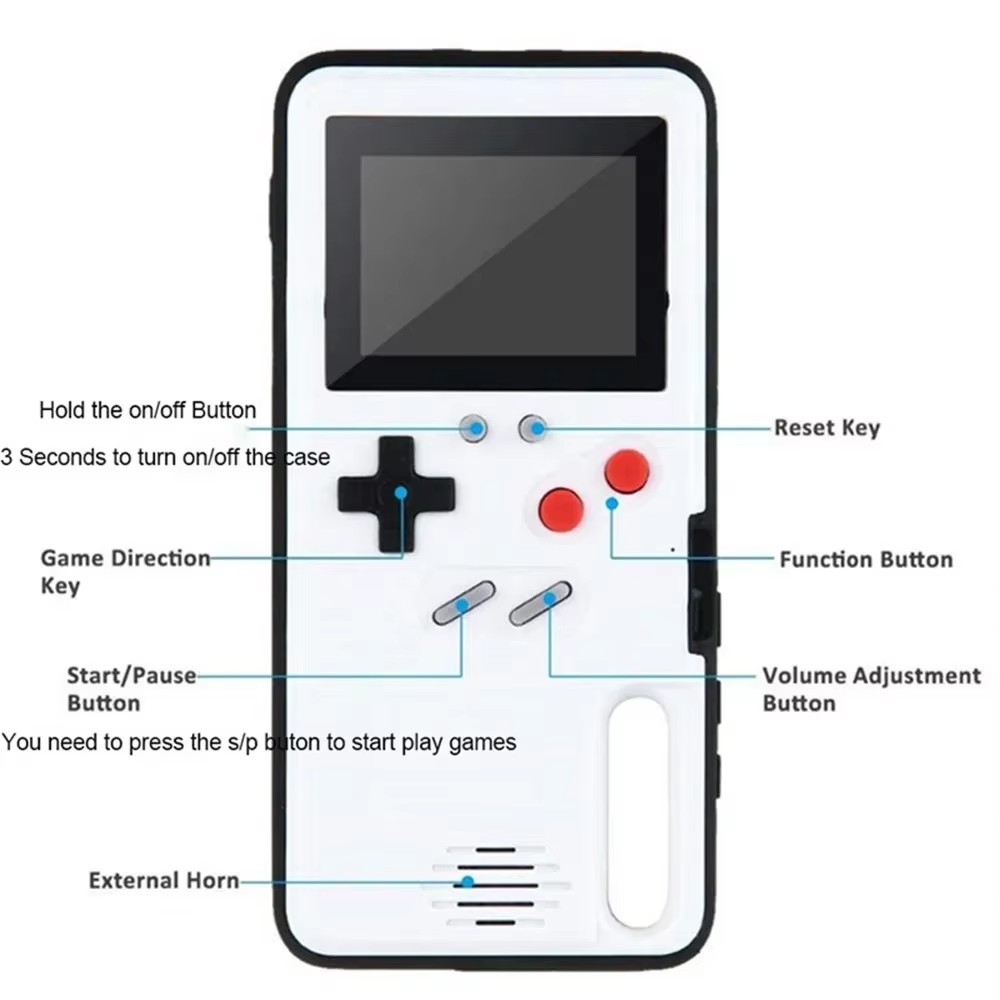 For iPhone 14 16 15 12 13 Pro  - Retro Gaming Projector ulasan dan harga