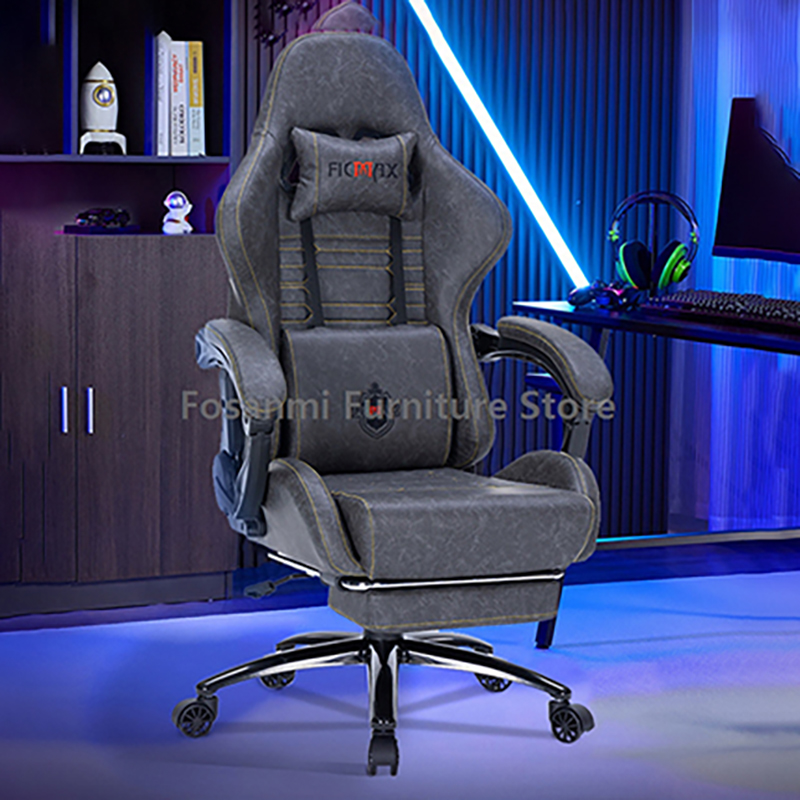 Adjustable Retro Leather Gamin - Retro Gaming Desk ulasan dan harga