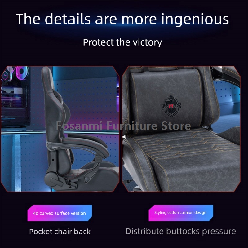 Adjustable Retro Leather Gamin - Retro Gaming Desk ulasan dan harga