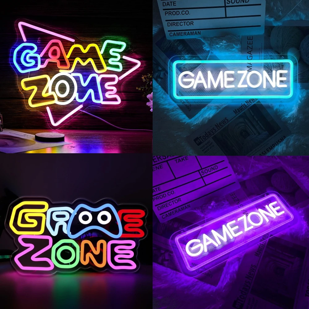Game Zone Neon Led Sign for Wa - Retro Gaming Projector ulasan dan harga