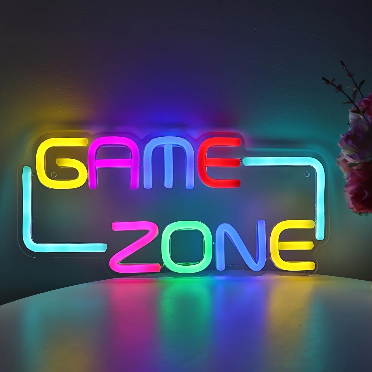 Game Zone Neon Led Sign for Wa - Retro Gaming Projector ulasan dan harga