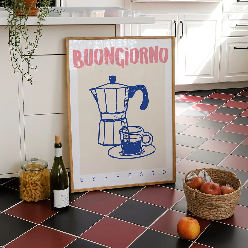 Modern Coffee Espresso Wall Ar - Retro Gaming Pictures ulasan dan harga