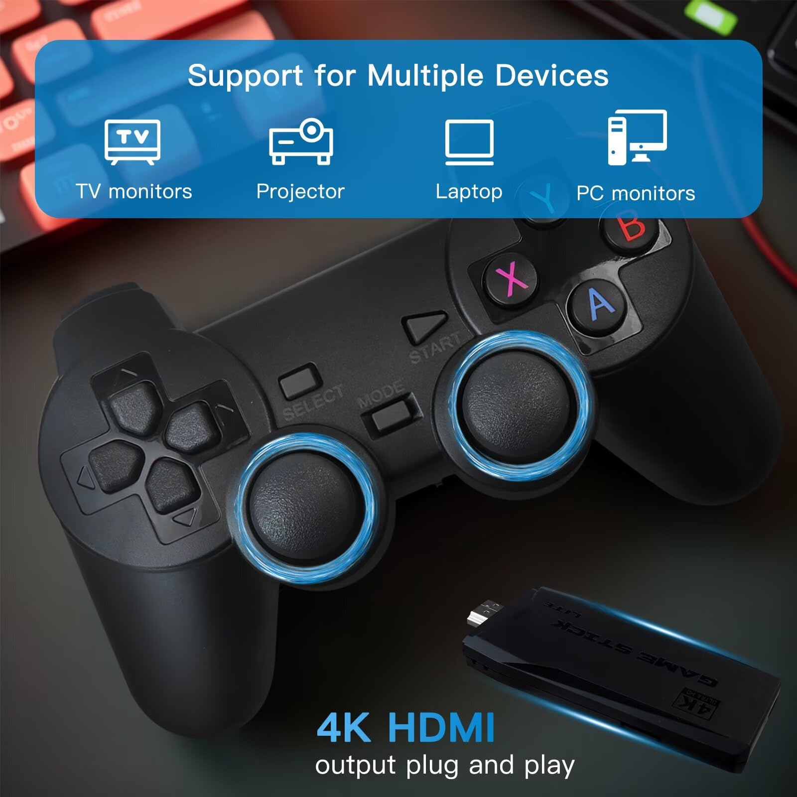 Retro Video Game Console 4K Ga - Retro Gaming Stick ulasan dan harga
