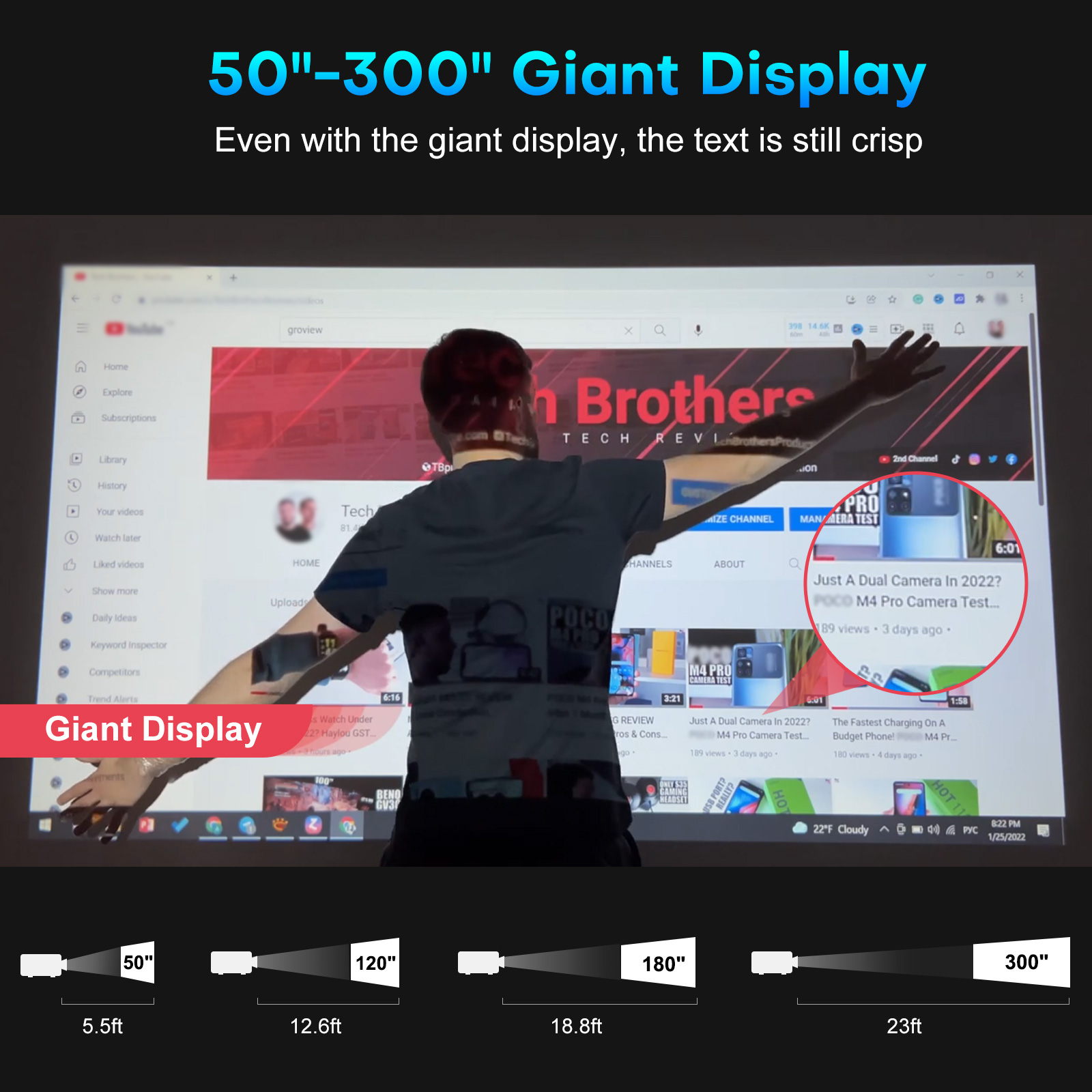 GROVIEW 1080P Projector, 15000 - Retro Gaming Projector ulasan dan harga