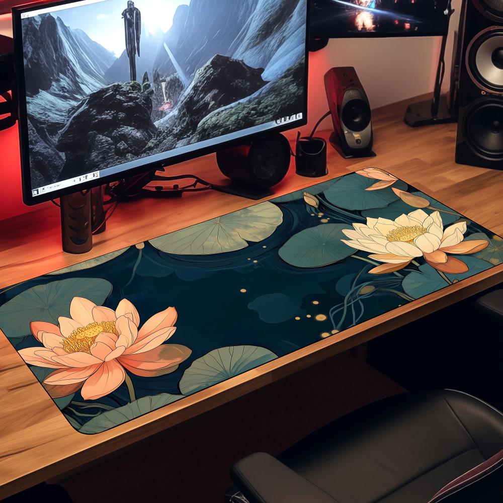 Retro flower art rendering Mou - Retro Gaming Desk ulasan dan harga
