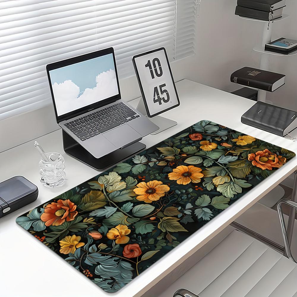Retro flower art rendering Mou - Retro Gaming Desk ulasan dan harga