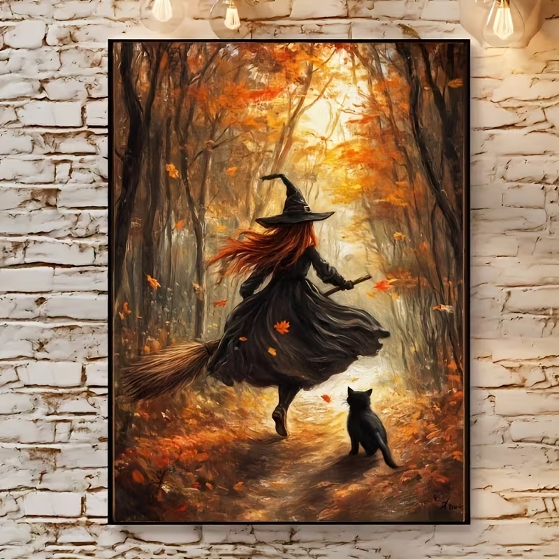 Retro Alloween Autumn Witch On - Retro Gaming Pictures ulasan dan harga