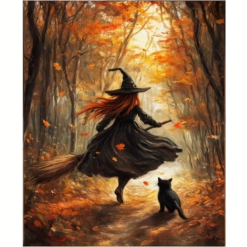 Retro Alloween Autumn Witch On - Retro Gaming Pictures ulasan dan harga