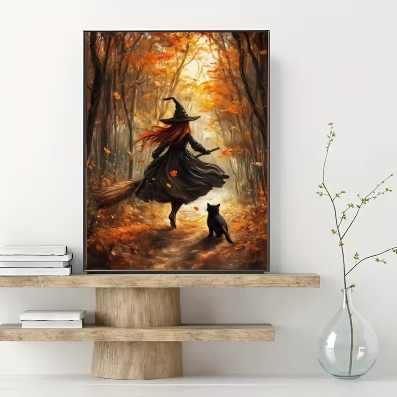 Retro Alloween Autumn Witch On - Retro Gaming Pictures ulasan dan harga