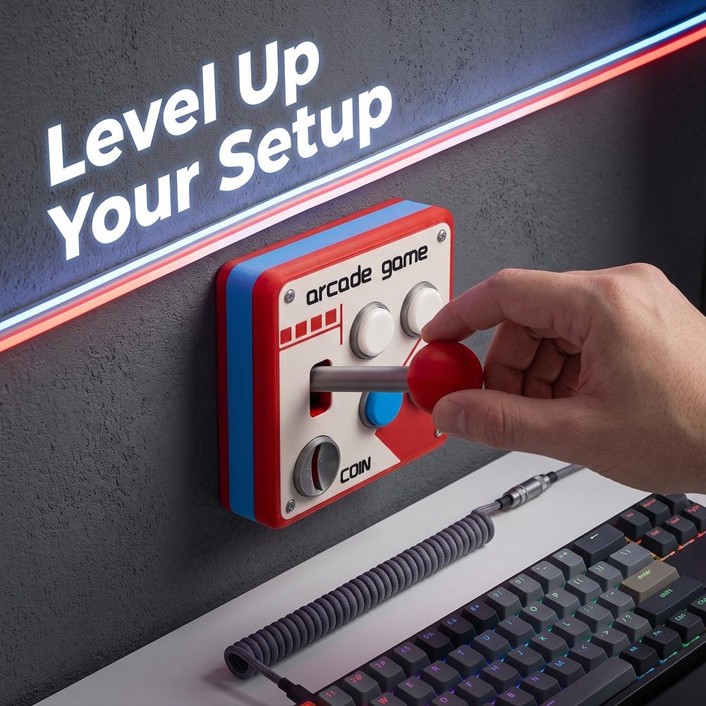3D Printed Retro Arcade Switch - Retro Gaming Desk ulasan dan harga