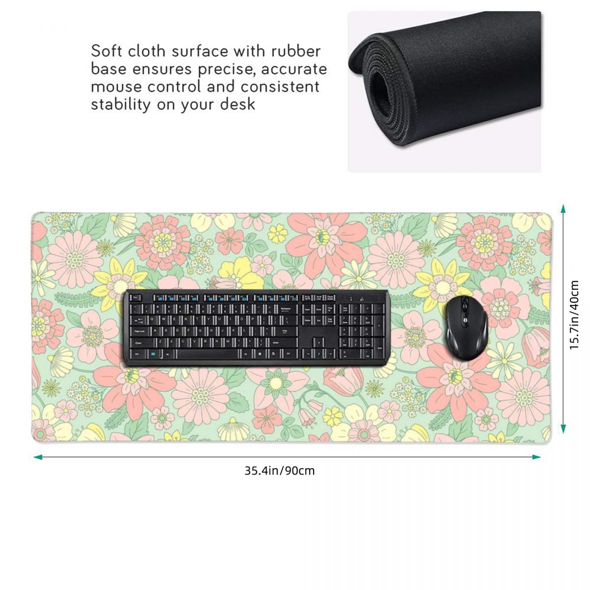 Large Mouse Pad Retro Spring F - Retro Gaming Keyboard And Mouse ulasan dan harga