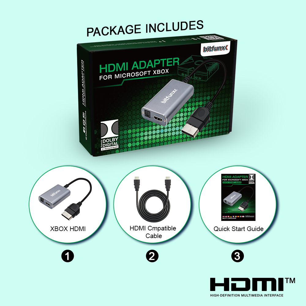 Bitfunx HDMI™ Adapter for XBOX - Retro Gaming Com ulasan dan harga