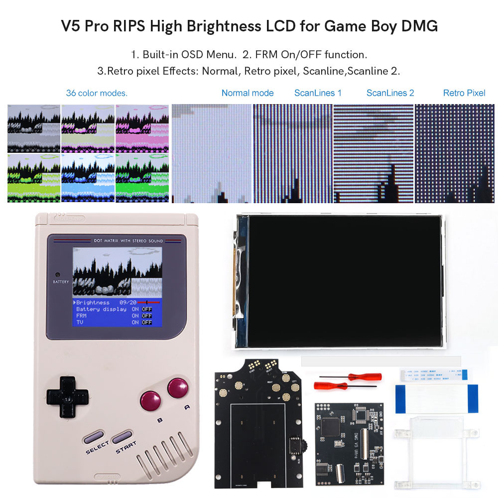 HISPEEDIDO For GB Dmg V5 Pro 3 - Retro Gaming Gameboy ulasan dan harga