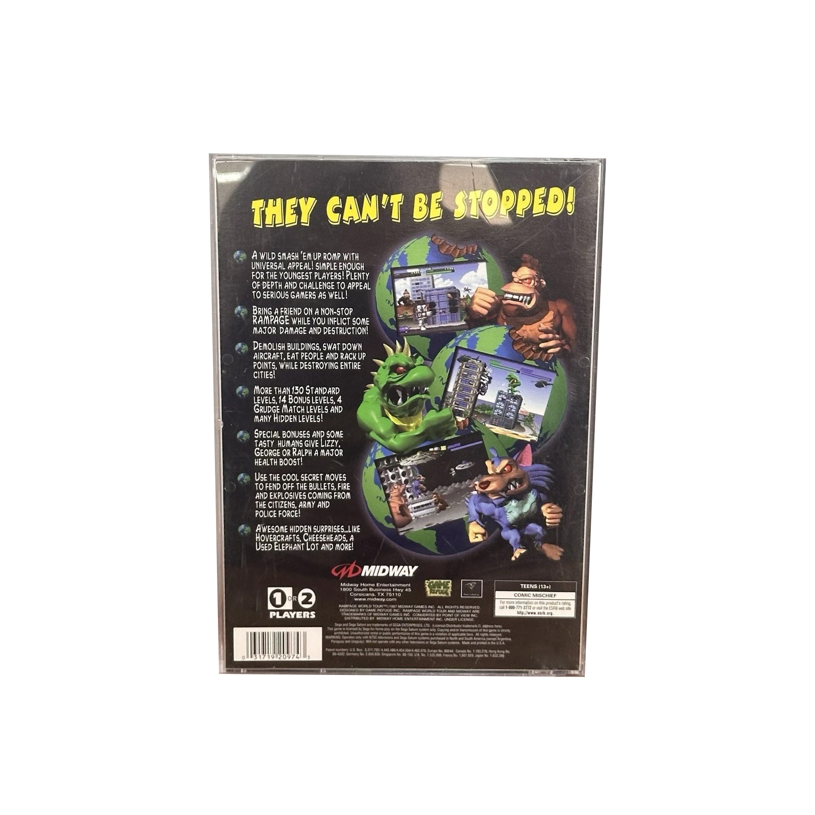 Saturn Copy Disc Game rampage  - Retro Gaming Handheld ulasan dan harga