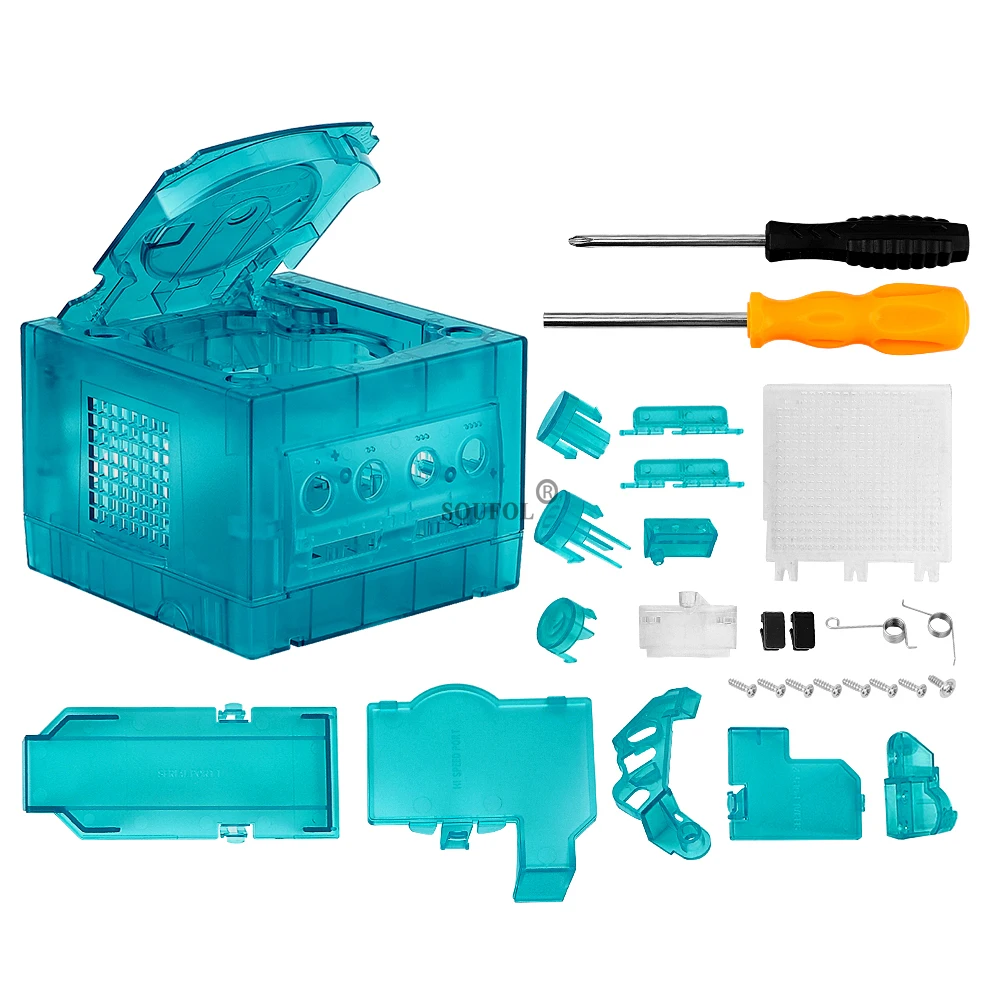 Ice Blue Replacement Case for  - Retro Gaming Handheld ulasan dan harga