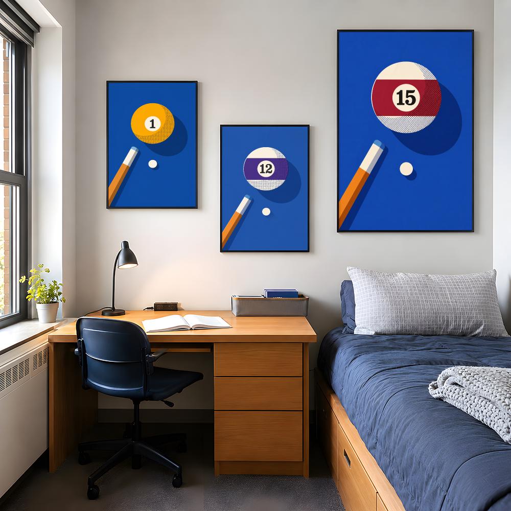 Retro Billiard Balls Pop Art G - Retro Gaming Life ulasan dan harga