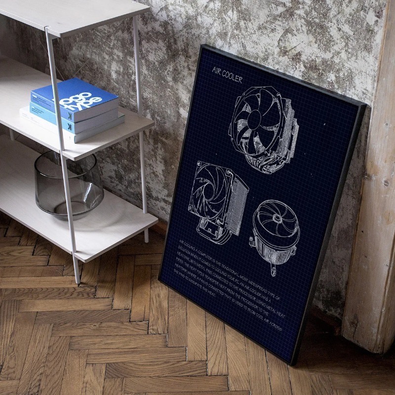 Geek Blueprint Painting Canvas - Retro Gaming Life ulasan dan harga