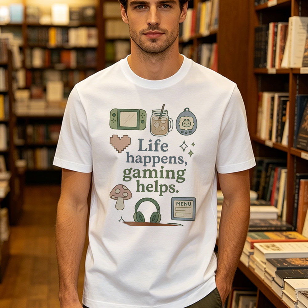 Life Happens Gaming Helps Cute - Retro Gaming Life ulasan dan harga