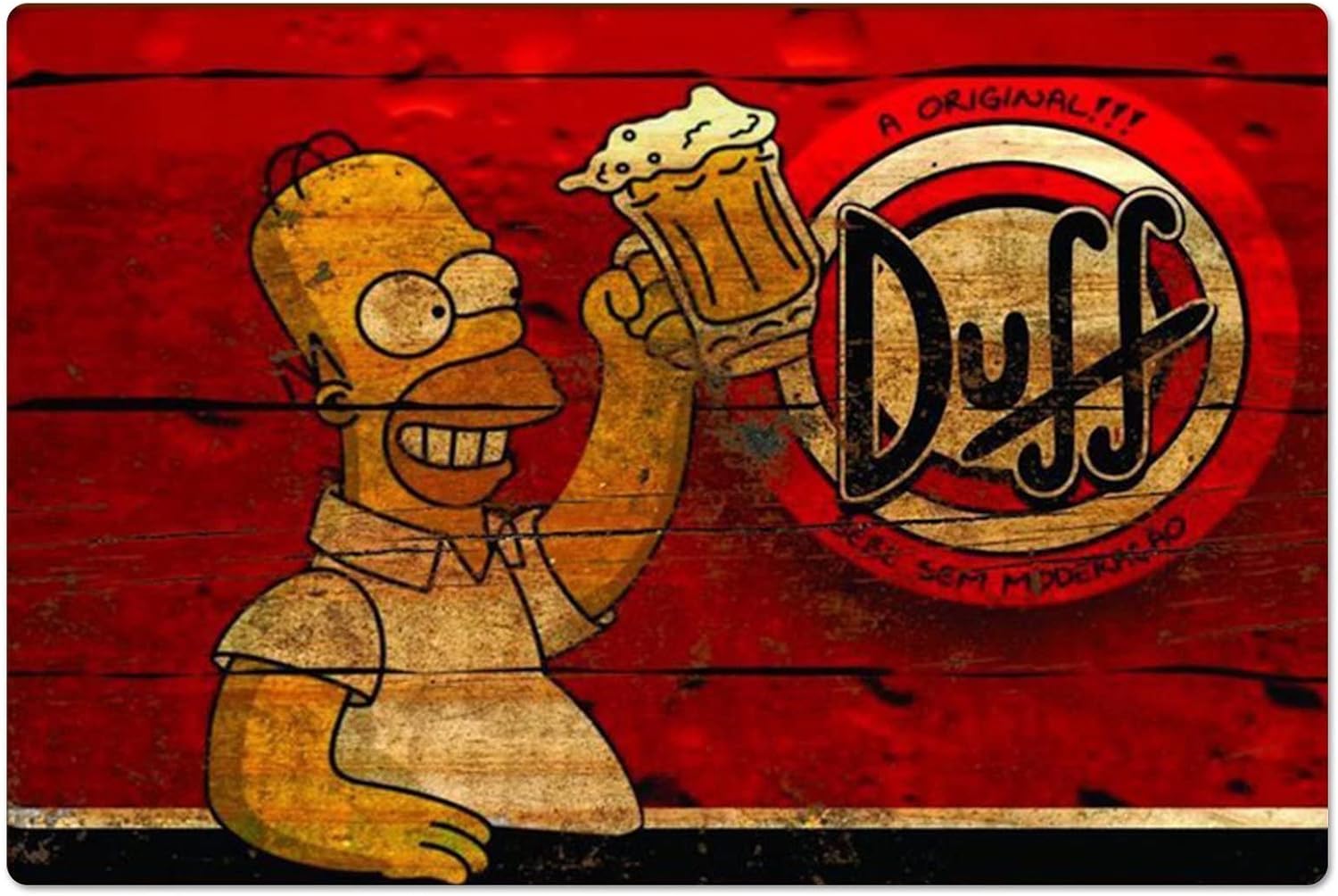 Retro Metal Poster Homer Duff  - Retro Gaming Pictures ulasan dan harga