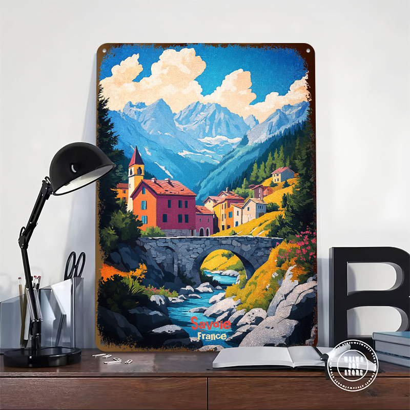 Savoie France Art Tinplate Pos - Retro Gaming France ulasan dan harga