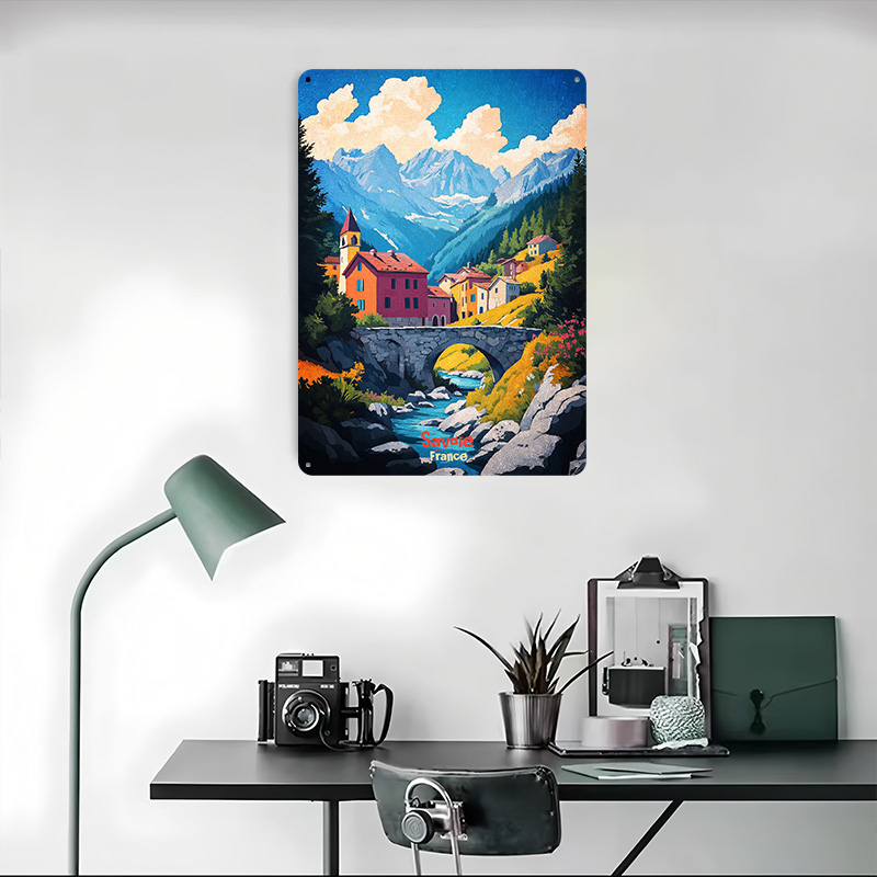 Savoie France Art Tinplate Pos - Retro Gaming France ulasan dan harga