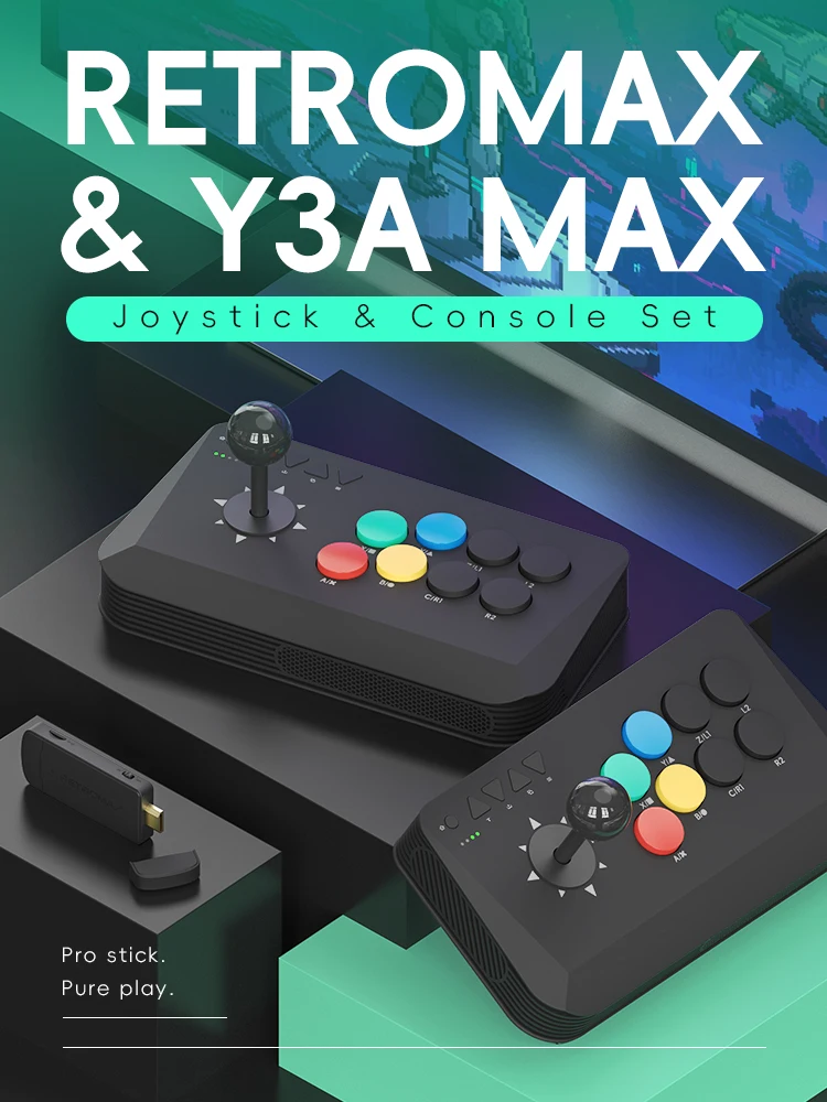 Wireless Y3A Max Arcade Stick  - Retro Gaming Stick ulasan dan harga