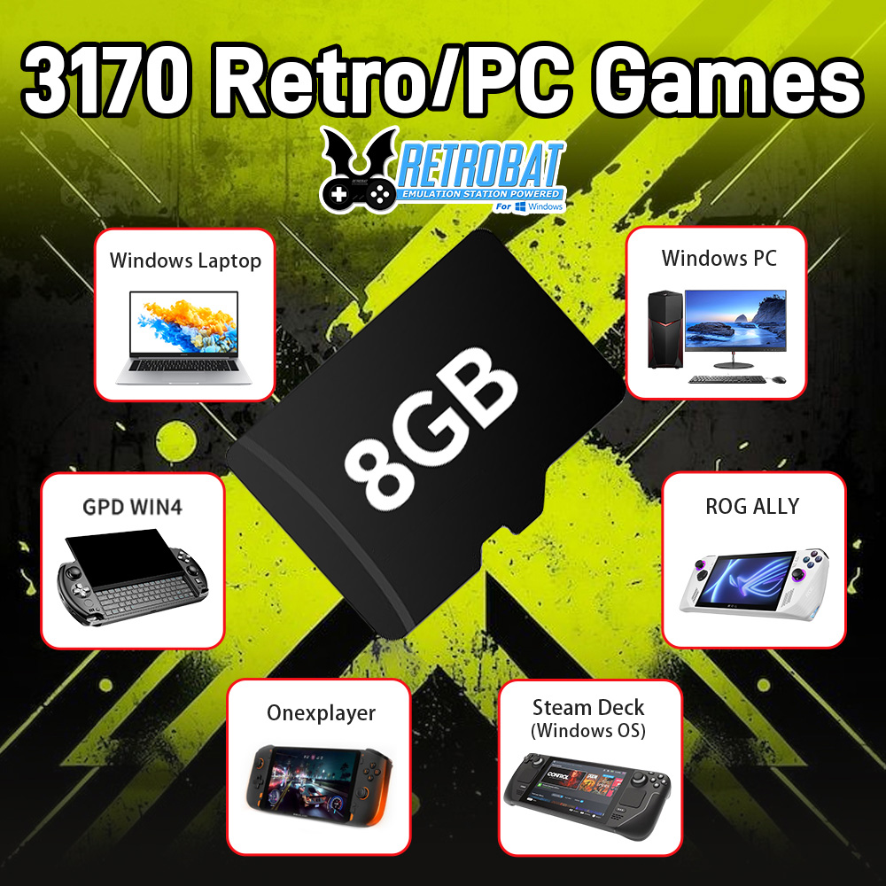 8GB Game TF Card with 3170 Ret - Retro Gaming Best Console ulasan dan harga